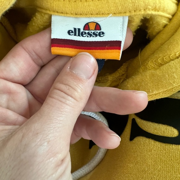Ellesse Yellow Hoodie with Logo - Picture 4 of 6